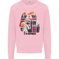 LGBT Onwards to Happiness Mens Sweatshirt Jumper Light Pink