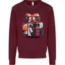 LGBT Onwards to Happiness Mens Sweatshirt Jumper Maroon