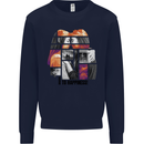 LGBT Onwards to Happiness Mens Sweatshirt Jumper Navy Blue