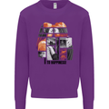 LGBT Onwards to Happiness Mens Sweatshirt Jumper Purple