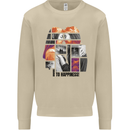 LGBT Onwards to Happiness Mens Sweatshirt Jumper Sand