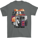 LGBT Onwards to Happiness Mens T-Shirt Cotton Gildan Charcoal