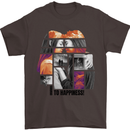 LGBT Onwards to Happiness Mens T-Shirt Cotton Gildan Dark Chocolate