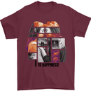 LGBT Onwards to Happiness Mens T-Shirt Cotton Gildan Maroon