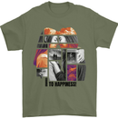 LGBT Onwards to Happiness Mens T-Shirt Cotton Gildan Military Green