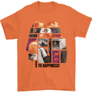 LGBT Onwards to Happiness Mens T-Shirt Cotton Gildan Orange