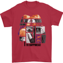 LGBT Onwards to Happiness Mens T-Shirt Cotton Gildan Red