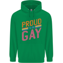 LGBT Pride Awareness Proud To Be Gay Childrens Kids Hoodie Irish Green