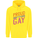LGBT Pride Awareness Proud To Be Gay Childrens Kids Hoodie Yellow