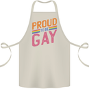 LGBT Pride Awareness Proud To Be Gay Cotton Apron 100% Organic Natural