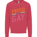 LGBT Pride Awareness Proud To Be Gay Kids Sweatshirt Jumper Heliconia