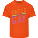 LGBT Pride Awareness Proud To Be Gay Kids T-Shirt Childrens Orange