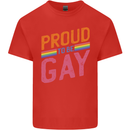 LGBT Pride Awareness Proud To Be Gay Kids T-Shirt Childrens Red