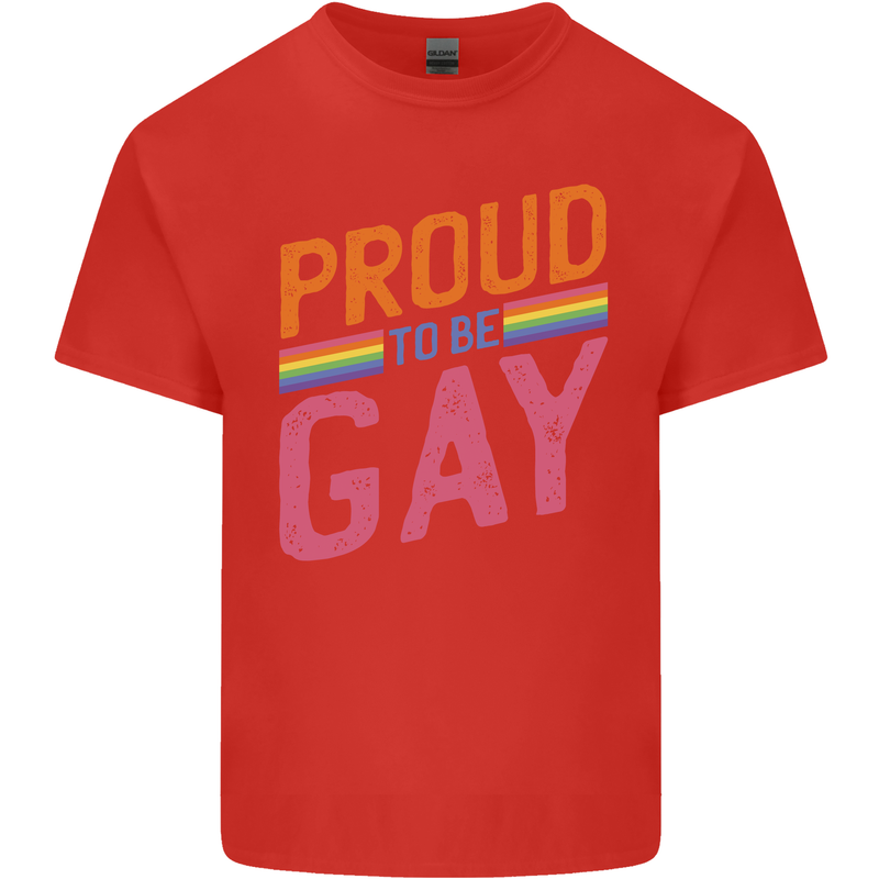 LGBT Pride Awareness Proud To Be Gay Kids T-Shirt Childrens Red