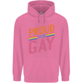 LGBT Pride Awareness Proud To Be Gay Mens 80% Cotton Hoodie Azelea
