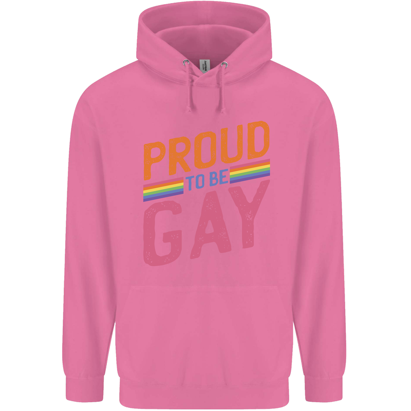 LGBT Pride Awareness Proud To Be Gay Mens 80% Cotton Hoodie Azelea