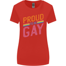 LGBT Pride Awareness Proud To Be Gay Womens Wider Cut T-Shirt Red