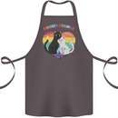 LGBT Proud Couple Funny Gay Cats Cotton Apron 100% Organic Dark Grey