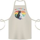 LGBT Proud Couple Funny Gay Cats Cotton Apron 100% Organic Natural