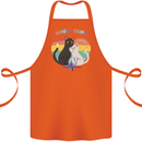 LGBT Proud Couple Funny Gay Cats Cotton Apron 100% Organic Orange
