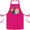 LGBT Proud Couple Funny Gay Cats Cotton Apron 100% Organic Pink