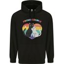 LGBT Proud Couple Funny Gay Cats Mens 80% Cotton Hoodie Black
