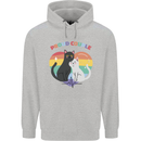 LGBT Proud Couple Funny Gay Cats Mens 80% Cotton Hoodie Sports Grey