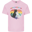 LGBT Proud Couple Funny Gay Cats Mens Cotton T-Shirt Tee Top Light Pink