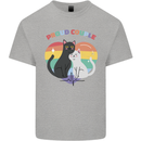 LGBT Proud Couple Funny Gay Cats Mens Cotton T-Shirt Tee Top Sports Grey