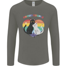 LGBT Proud Couple Funny Gay Cats Mens Long Sleeve T-Shirt Charcoal