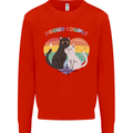 LGBT Proud Couple Funny Gay Cats Mens Sweatshirt Jumper Bright Red