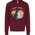 LGBT Proud Couple Funny Gay Cats Mens Sweatshirt Jumper Maroon