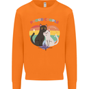 LGBT Proud Couple Funny Gay Cats Mens Sweatshirt Jumper Orange