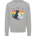 LGBT Proud Couple Funny Gay Cats Mens Sweatshirt Jumper Sports Grey
