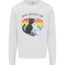 LGBT Proud Couple Funny Gay Cats Mens Sweatshirt Jumper White