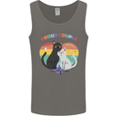 LGBT Proud Couple Funny Gay Cats Mens Vest Tank Top Charcoal