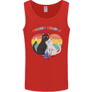LGBT Proud Couple Funny Gay Cats Mens Vest Tank Top Red