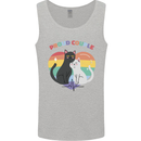 LGBT Proud Couple Funny Gay Cats Mens Vest Tank Top Sports Grey