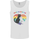 LGBT Proud Couple Funny Gay Cats Mens Vest Tank Top White
