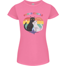 LGBT Proud Couple Funny Gay Cats Womens Petite Cut T-Shirt Azalea