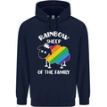 LGBT Rainbow Sheep Funny Gay Pride Day Childrens Kids Hoodie Navy Blue