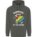LGBT Rainbow Sheep Funny Gay Pride Day Childrens Kids Hoodie Storm Grey
