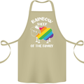 LGBT Rainbow Sheep Funny Gay Pride Day Cotton Apron 100% Organic Khaki