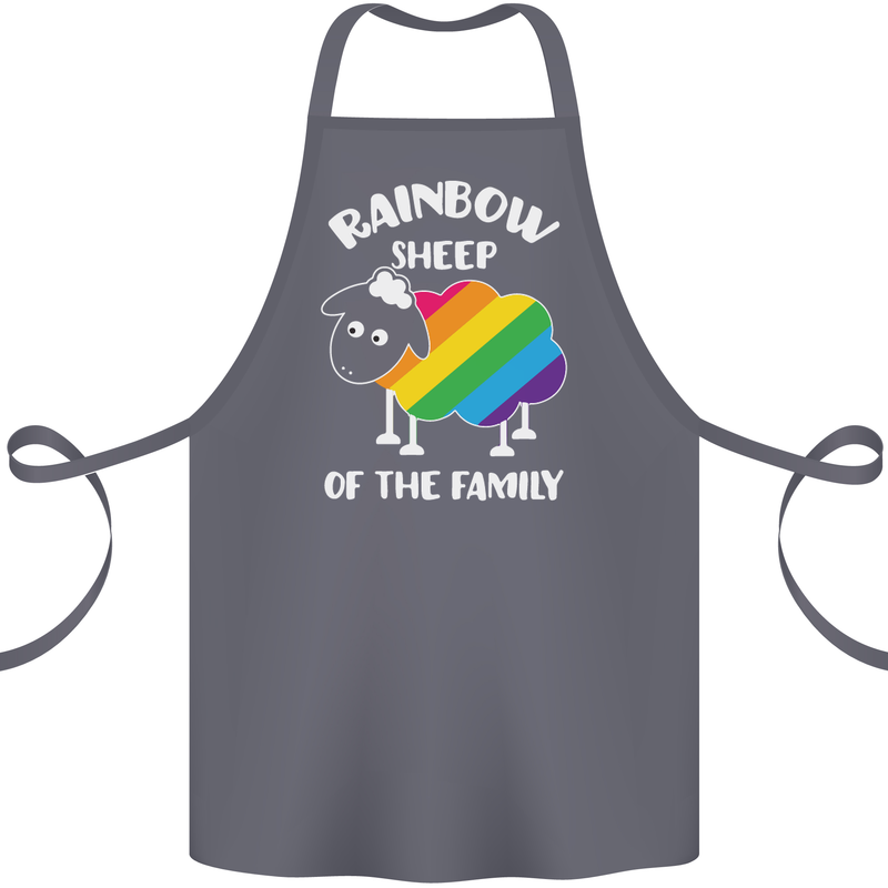 LGBT Rainbow Sheep Funny Gay Pride Day Cotton Apron 100% Organic Steel