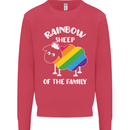 LGBT Rainbow Sheep Funny Gay Pride Day Kids Sweatshirt Jumper Heliconia
