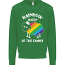 LGBT Rainbow Sheep Funny Gay Pride Day Kids Sweatshirt Jumper Irish Green