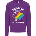 LGBT Rainbow Sheep Funny Gay Pride Day Kids Sweatshirt Jumper Purple