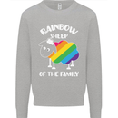 LGBT Rainbow Sheep Funny Gay Pride Day Kids Sweatshirt Jumper Sports Grey