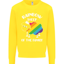 LGBT Rainbow Sheep Funny Gay Pride Day Kids Sweatshirt Jumper Yellow