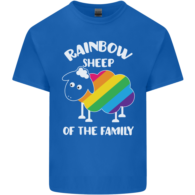 LGBT Rainbow Sheep Funny Gay Pride Day Kids T-Shirt Childrens Royal Blue